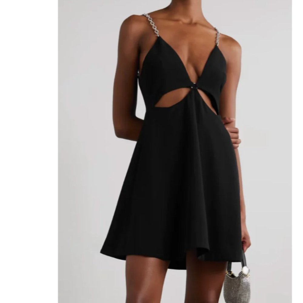 Jonathan Simkhai Embellished Straps Crepe Dress NWT (Retail $545)